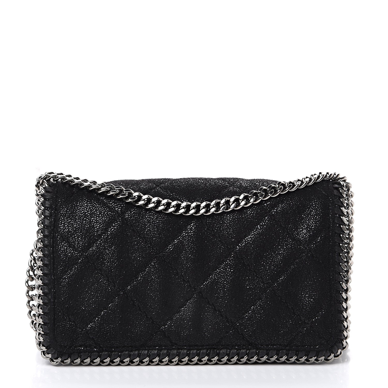 Stella McCartney Shaggy Deer Quilted Falabella Crossbody Bag Black 1 of 10