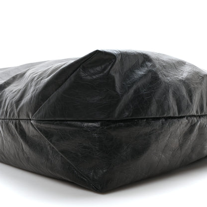 Balenciaga Crushed Calfskin Medium Crush Tote Bag Black 10 of 10