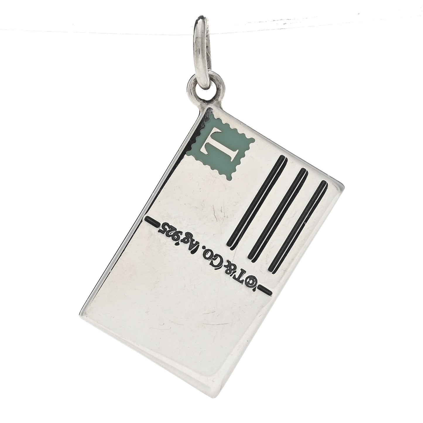 Sterling Silver Enamel Sydney Postcard Charm Blue