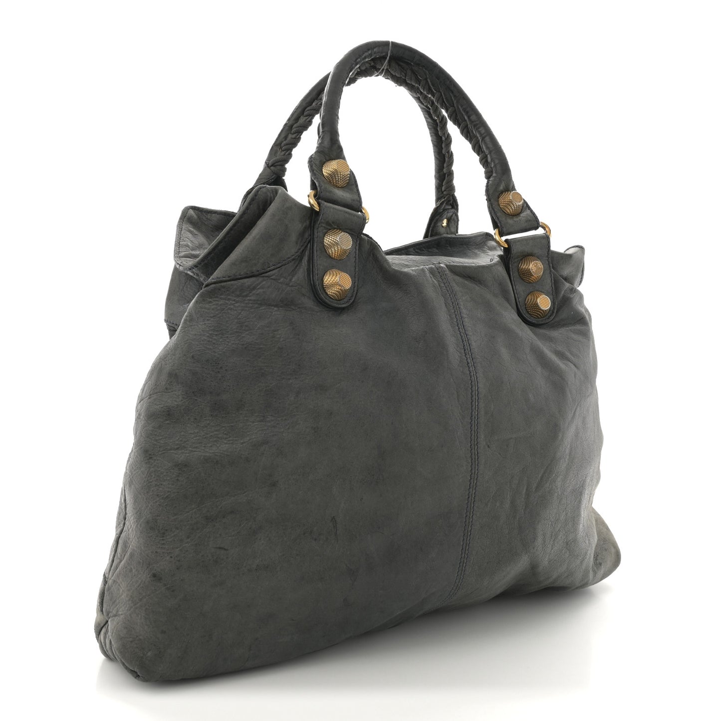 Agneau Giant 21 Gold Hardware Brief Anthracite