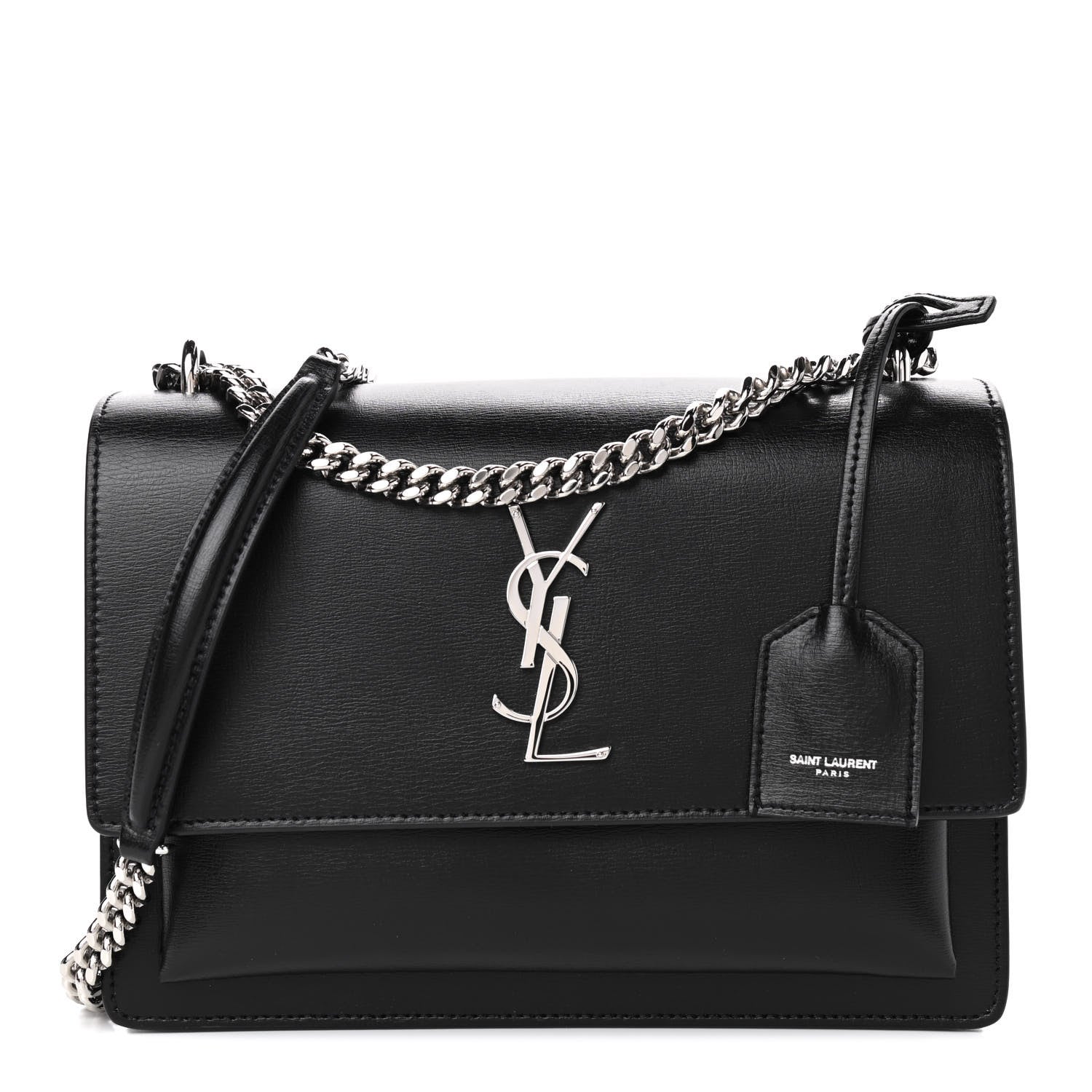 Saint Laurent Calfskin Medium Monogram Sunset Black 1 of 9