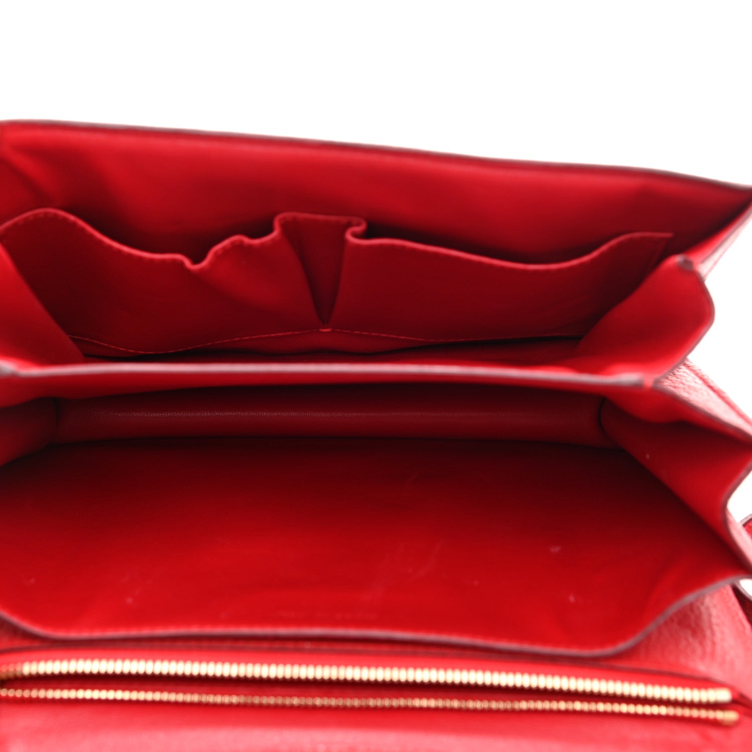 Celine Goatskin Medium Classic Box Flap Bag Carmin 5 of 10