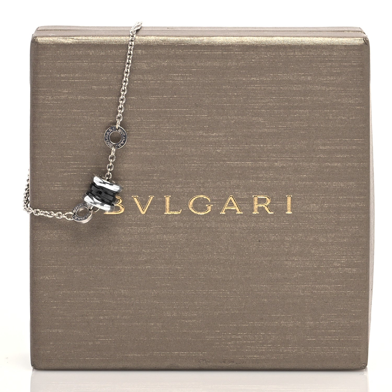 Bulgari Sterling Silver Black Ceramic Save the Children Bracelet SM 7 of 7