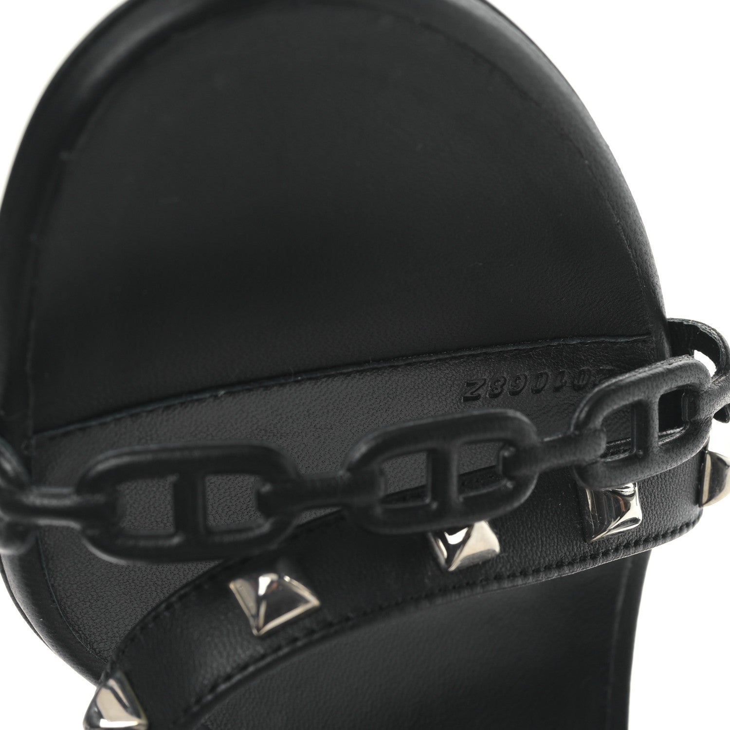 Hermes Nappa Ajaccio Sandals 37.5 Black 8 of 8