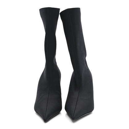 Balenciaga Matte Spandex Extreme Pointed Toe Knife 80mm Ankle Boots 36 Black 2 of 6