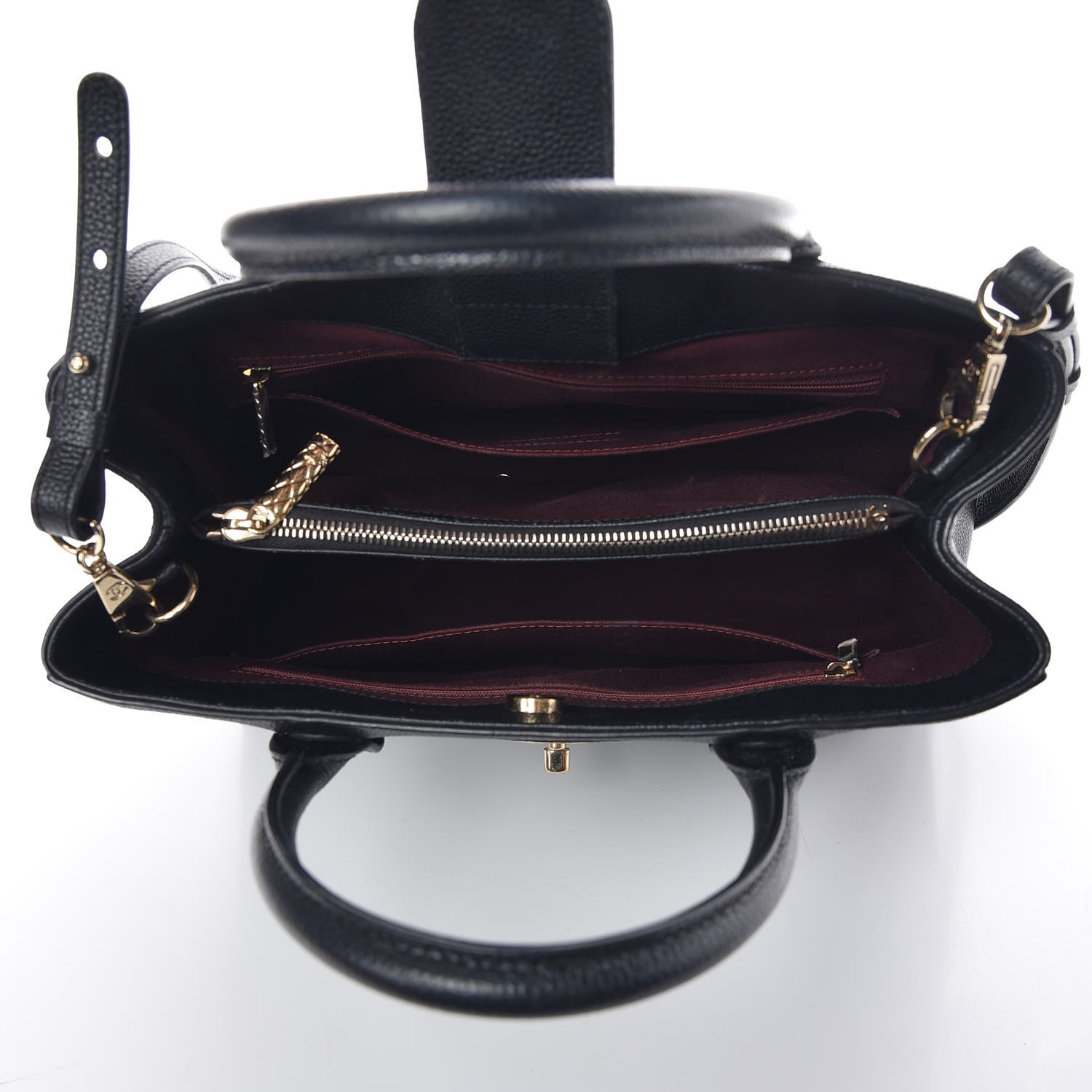 Chanel Grained Calfskin Small Neo Executive Shopper Tote Black 5 of 12