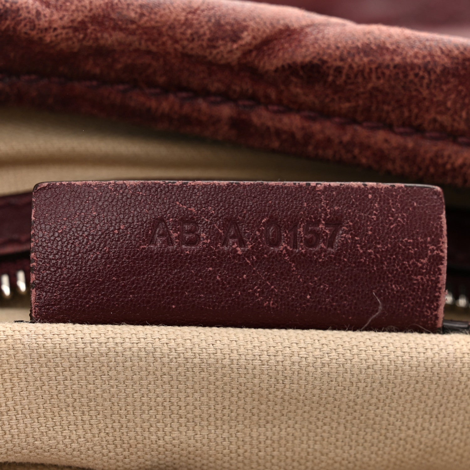Givenchy Tumbled Sheepskin Medium Pandora Oxblood 7 of 11