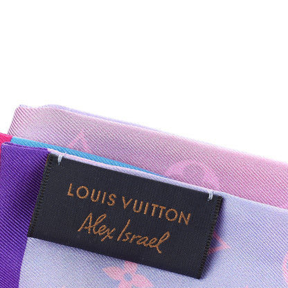 Louis Vuitton Silk Monogram Desperado Bandeau Blue 4 of 4