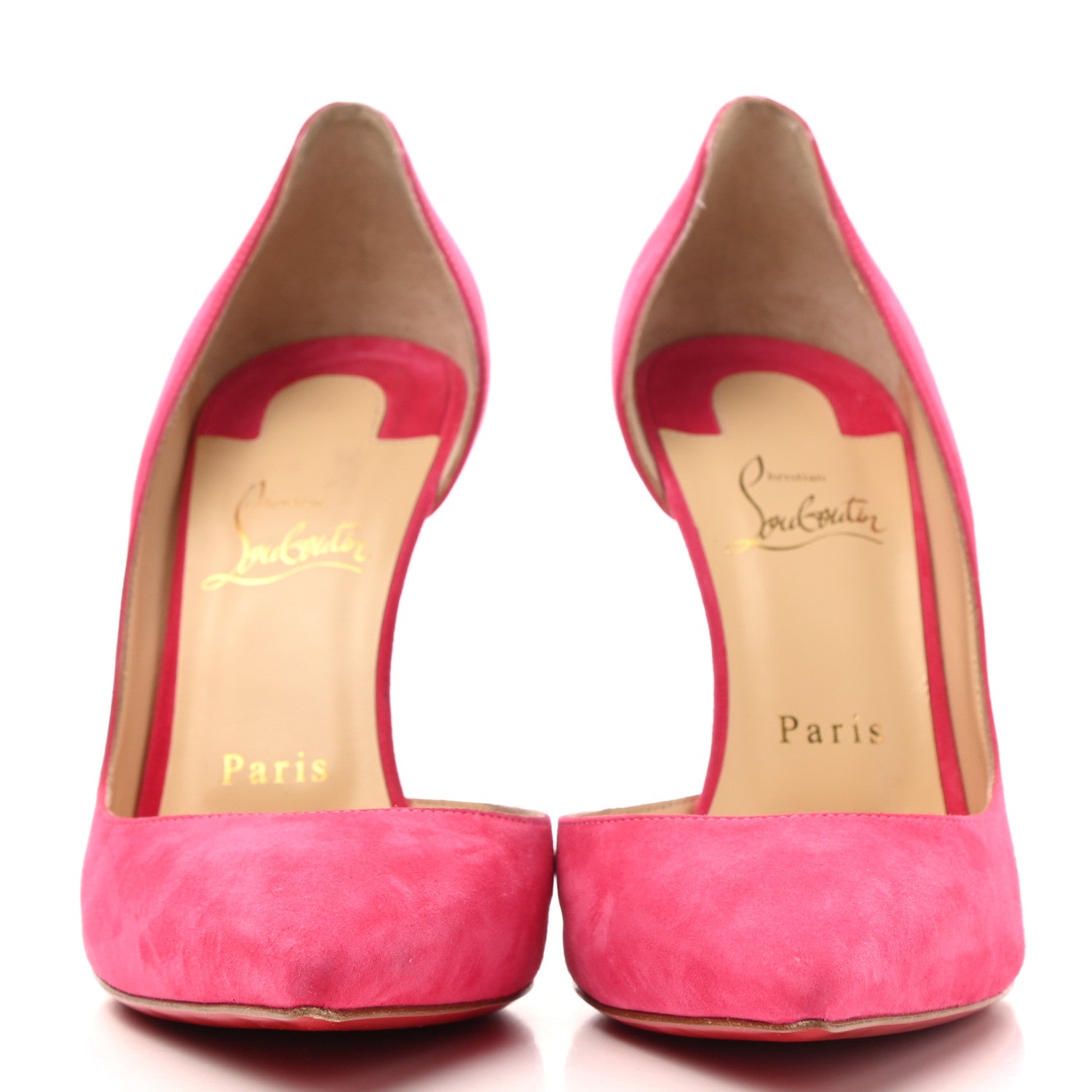 Christian Louboutin Suede Iriza 100 Pumps 39 Pink 2 of 9