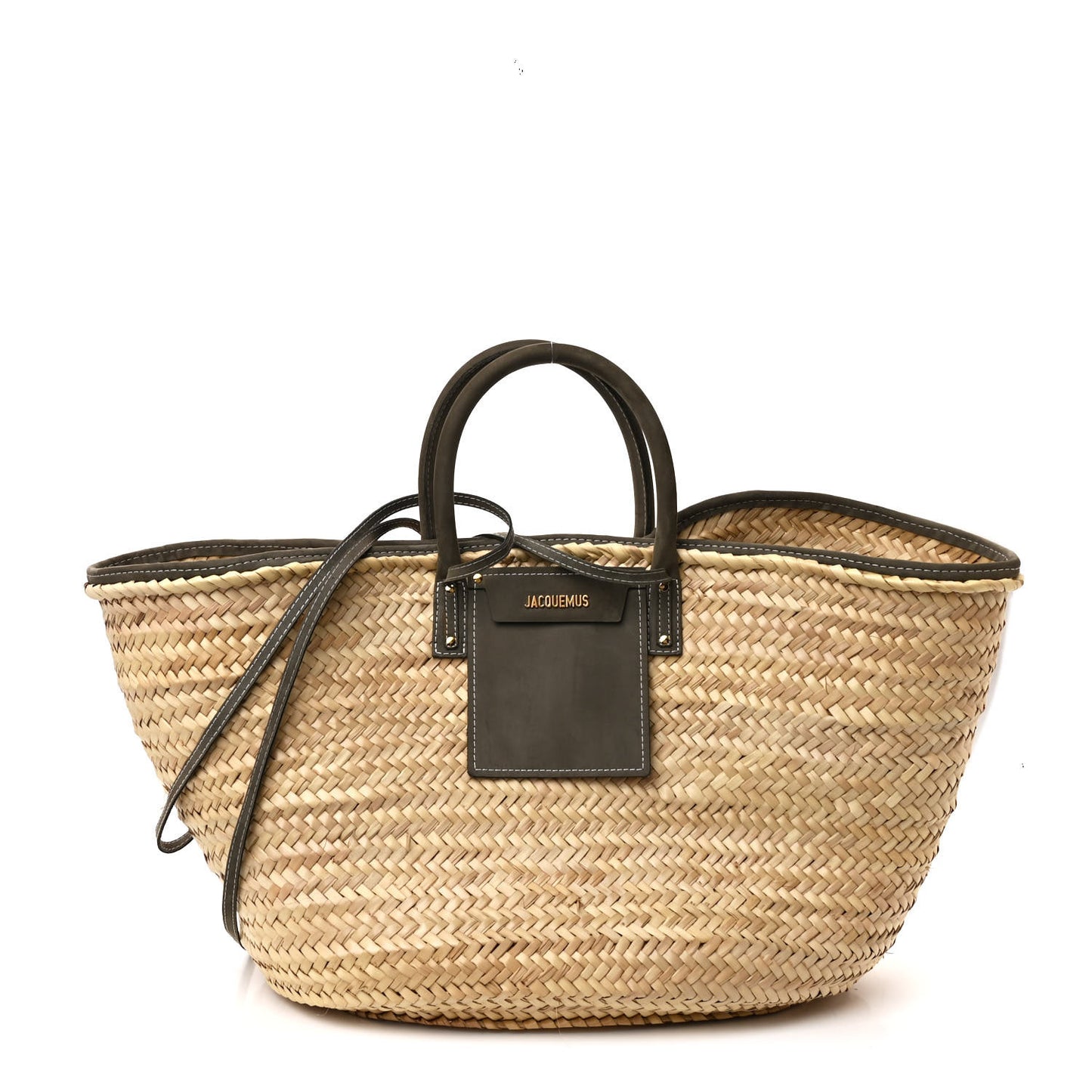 Raffia Le Grand Panier Soli Grey