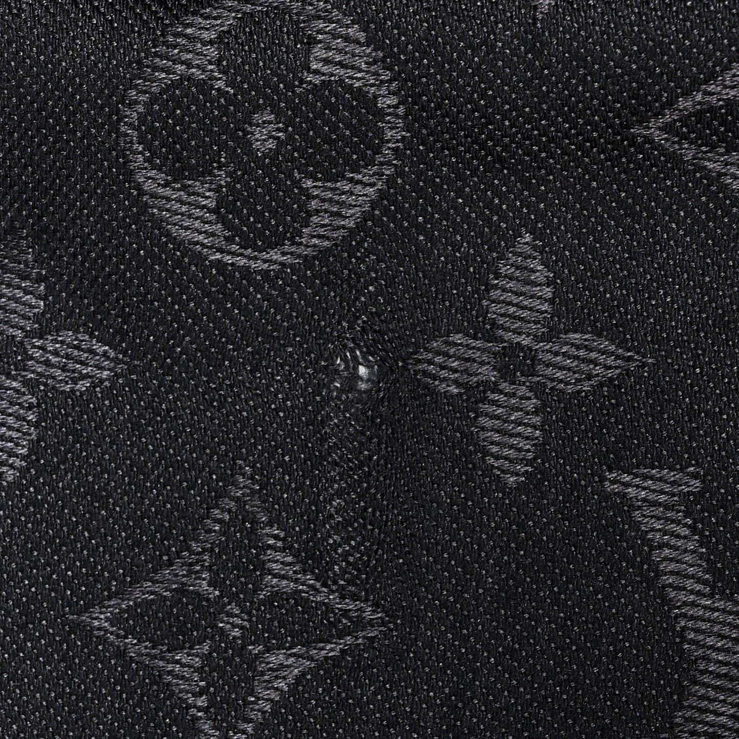 Silk Lurex Wool Monogram Shine Shawl Charcoal Grey