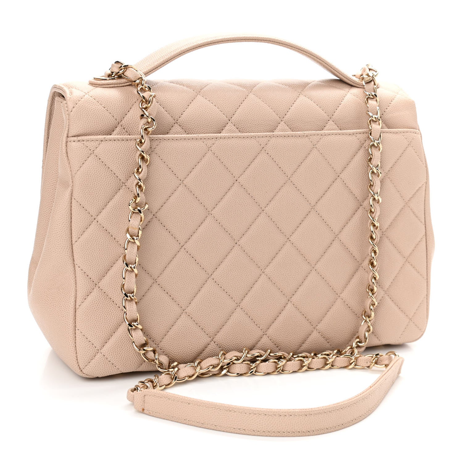 Chanel Caviar Quilted Large Business Affinity Flap Beige 3 of 14