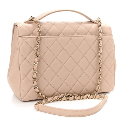 Chanel Caviar Quilted Large Business Affinity Flap Beige 3 of 14