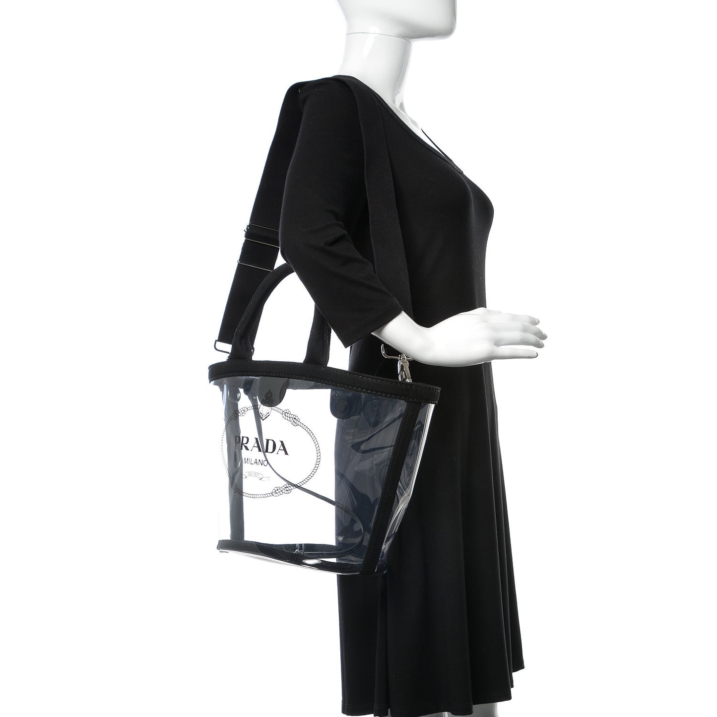 Plexiglass Canapa Small Shopper Tote Black