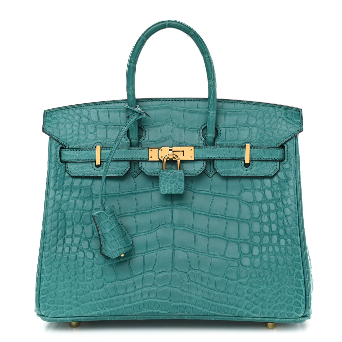 Matte Alligator Birkin 25 Bleu Paon