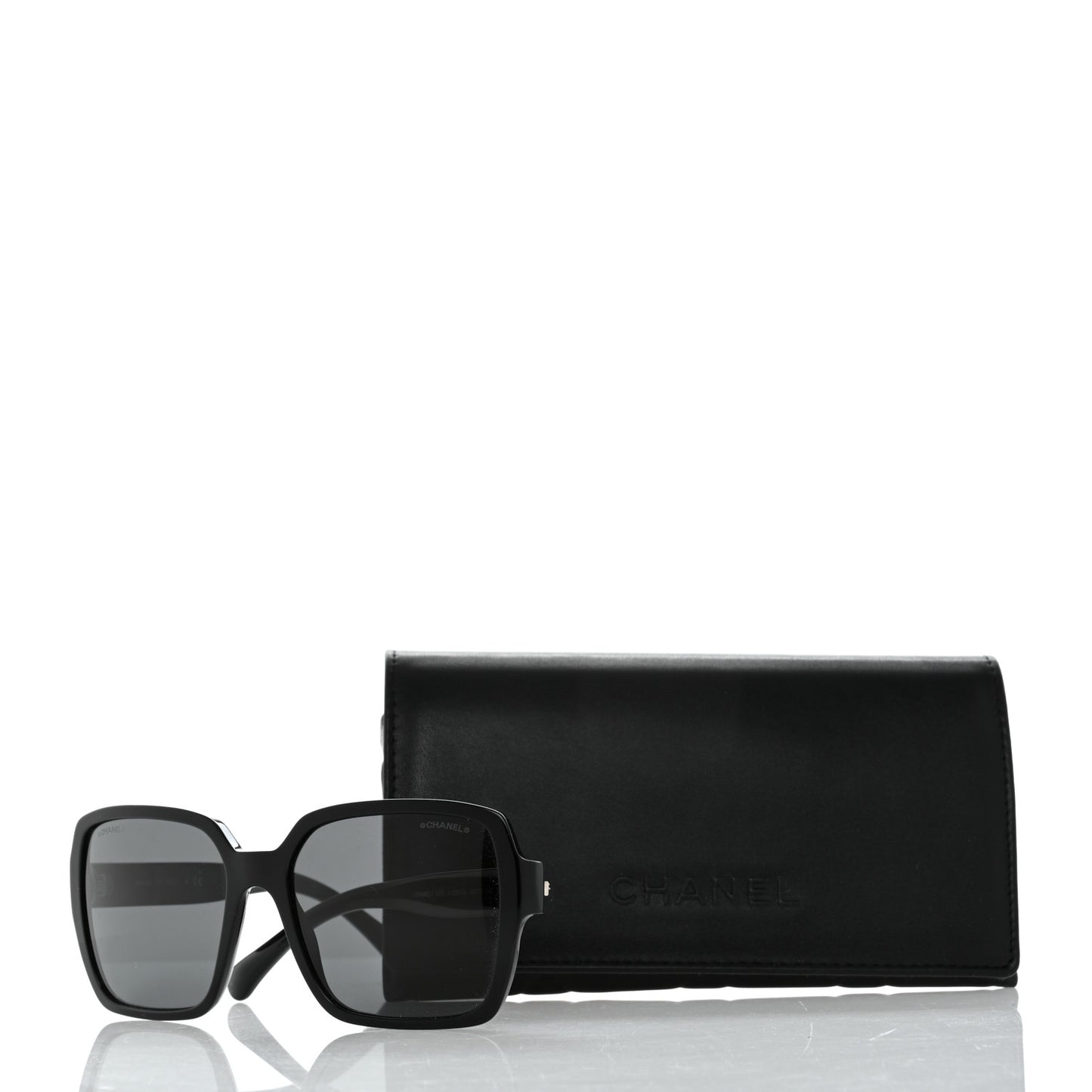Acetate Square Sunglasses 5408 Black