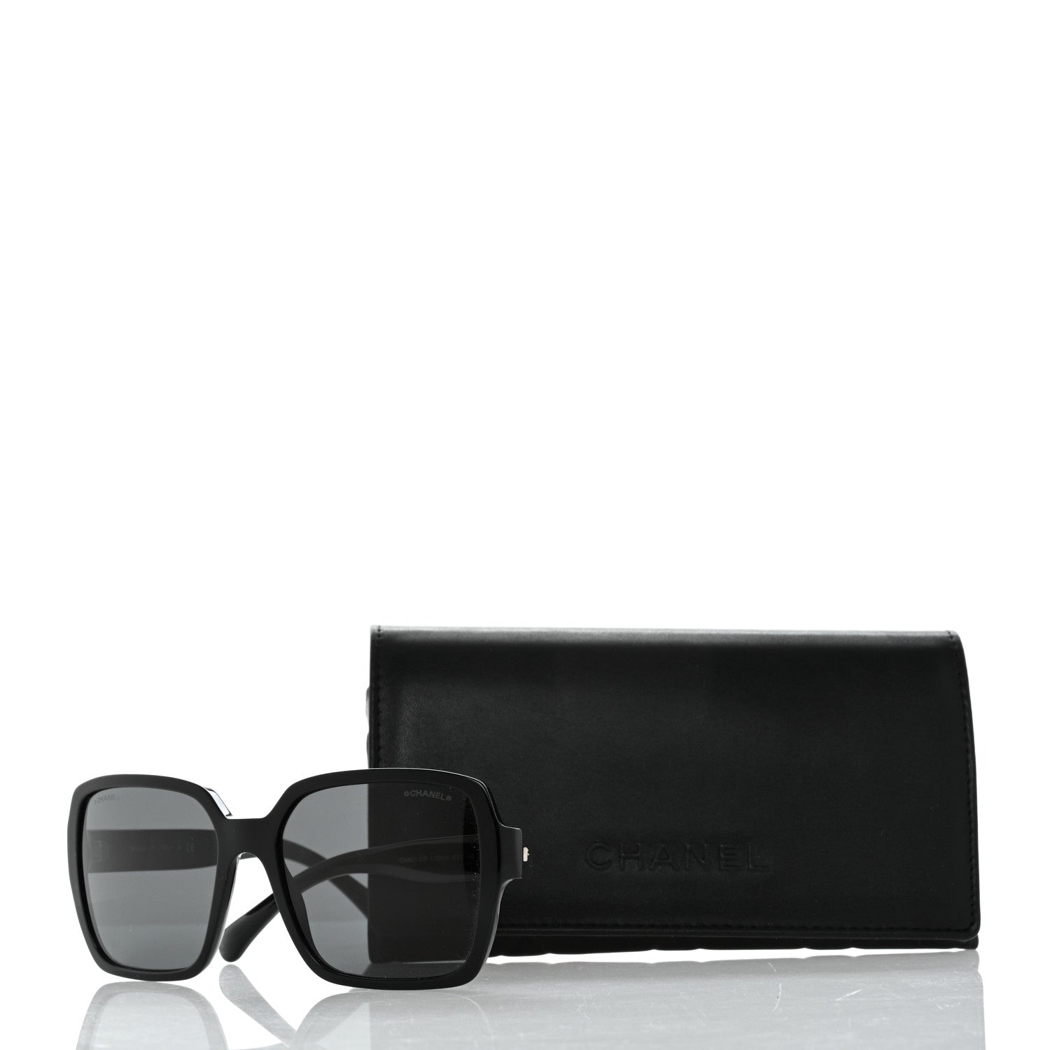 Chanel Acetate Square Sunglasses 5408 Black 9 of 9