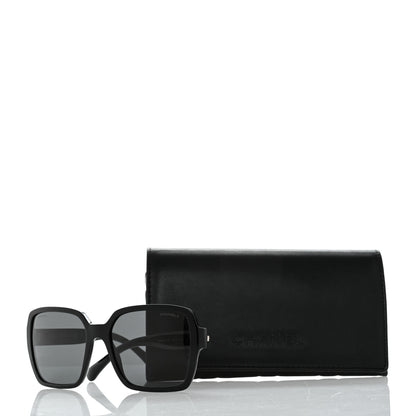 Chanel Acetate Square Sunglasses 5408 Black 9 of 9