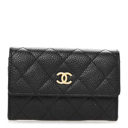 Chanel Caviar Quilted Flap Card Holder Black 1 of 11