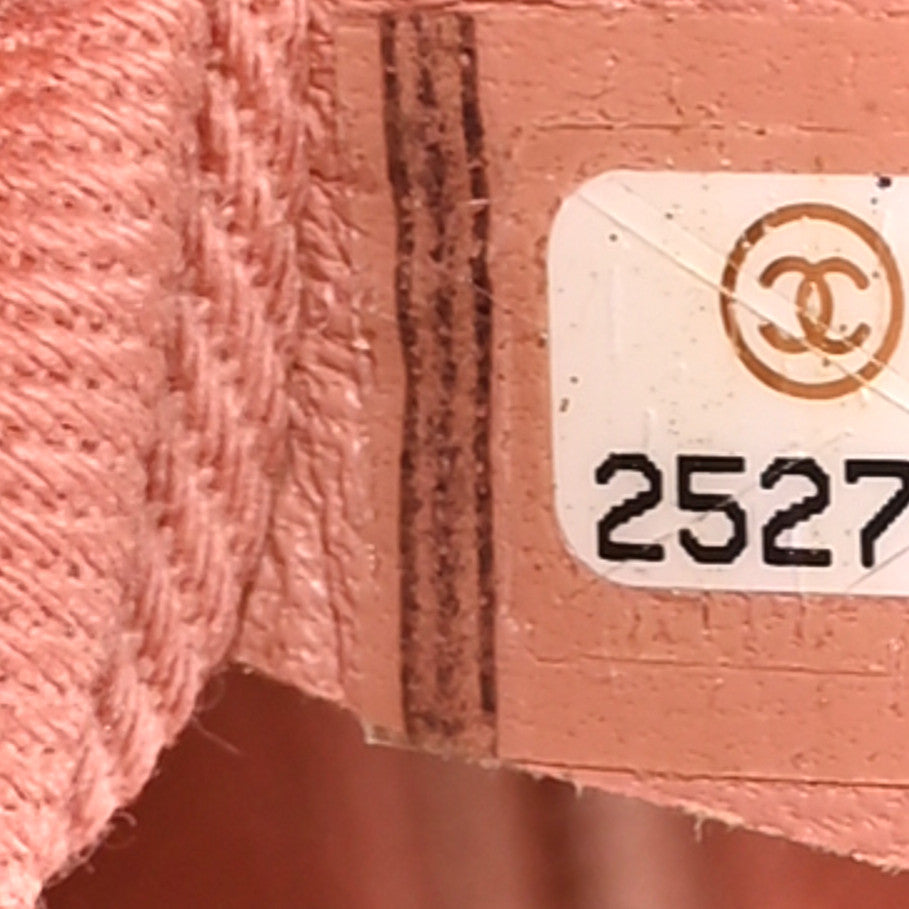 Straw Lurex Small Deauville Tote Pink