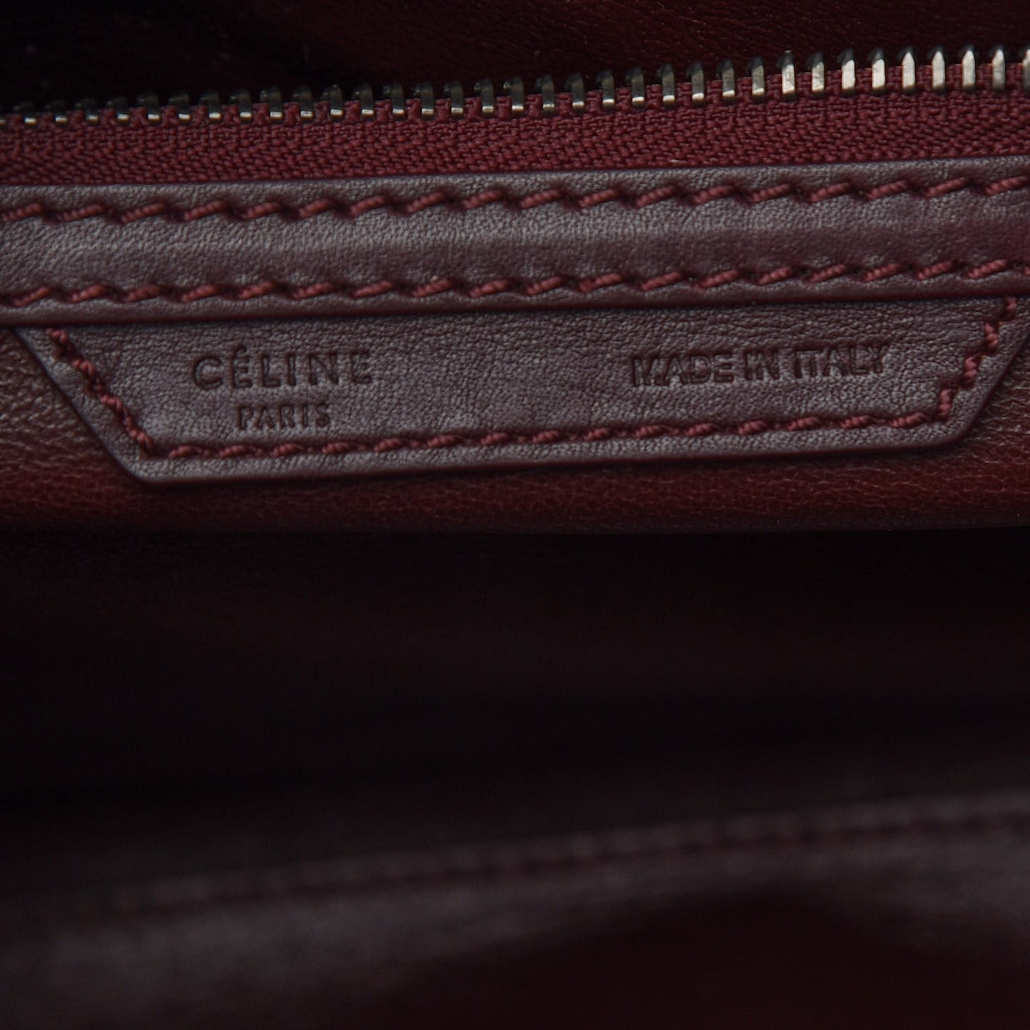 Smooth Calfskin Mini Luggage Burgundy