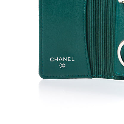 Chanel Metallic Caviar Quilted 6 Key Holder Green 5 of 9