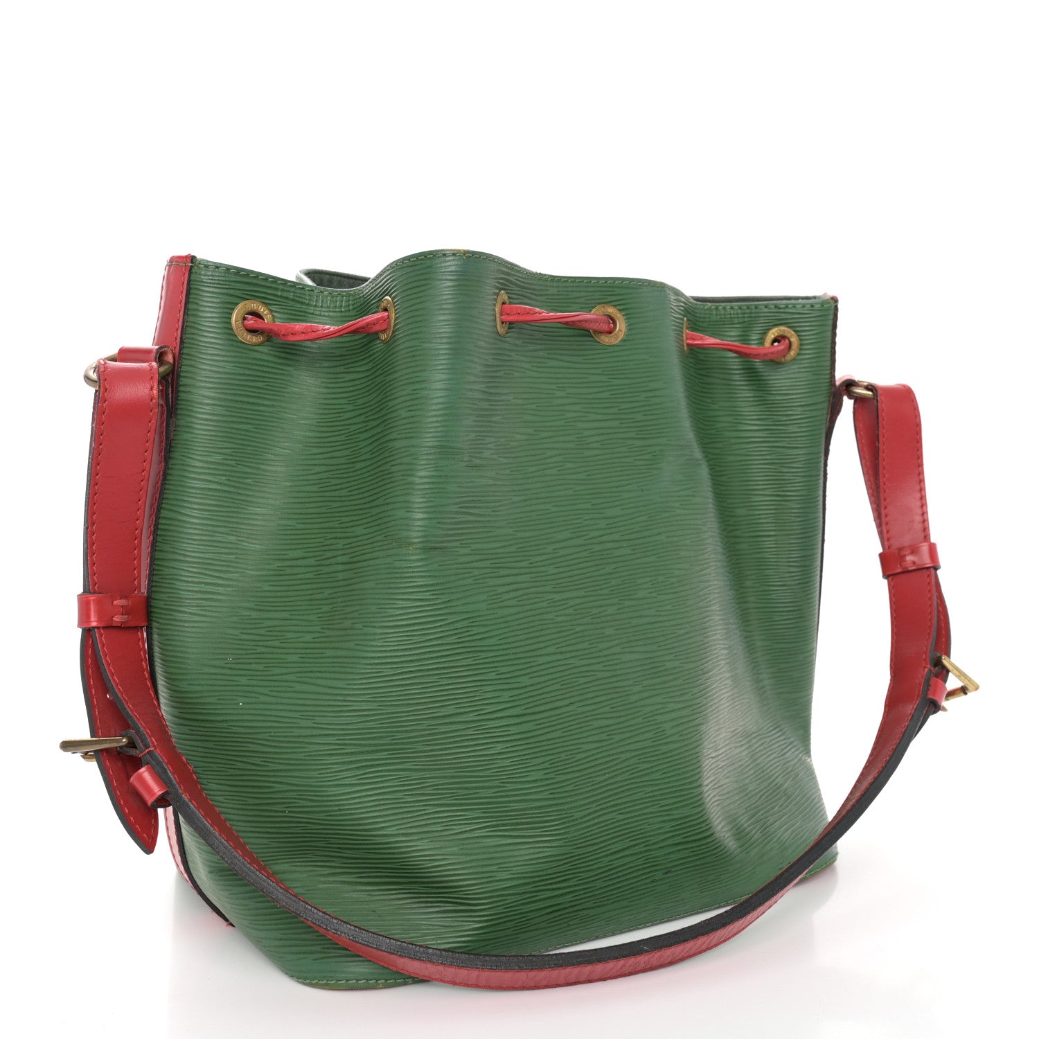 Louis Vuitton Epi Bi-Color Petit Noe Borneo Castillan Red 3 of 16