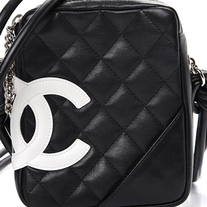 Chanel Calfskin Quilted Small Cambon Messenger Black White 7 of 12