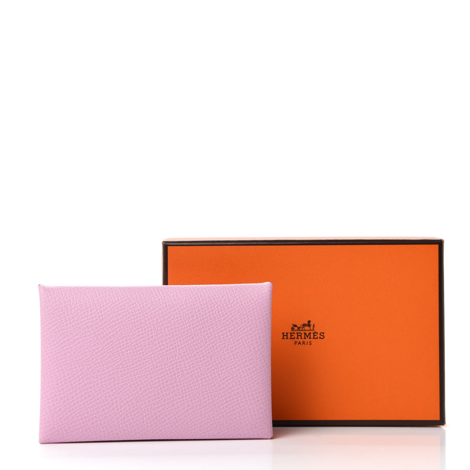 Hermes Epsom Calvi Card Case Mauve Sylvestre 8 of 8