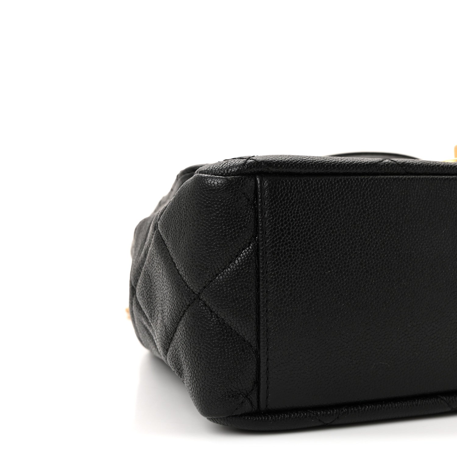 Chanel Caviar Quilted Small Top Handle Flap Black 9 of 11