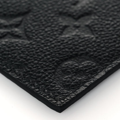 Louis Vuitton Empreinte Felicie Chain Wallet Zippered Insert Black 5 of 11