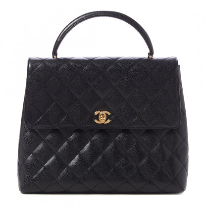 Chanel Caviar Quilted Jumbo Kelly Flap Black 1 of 10