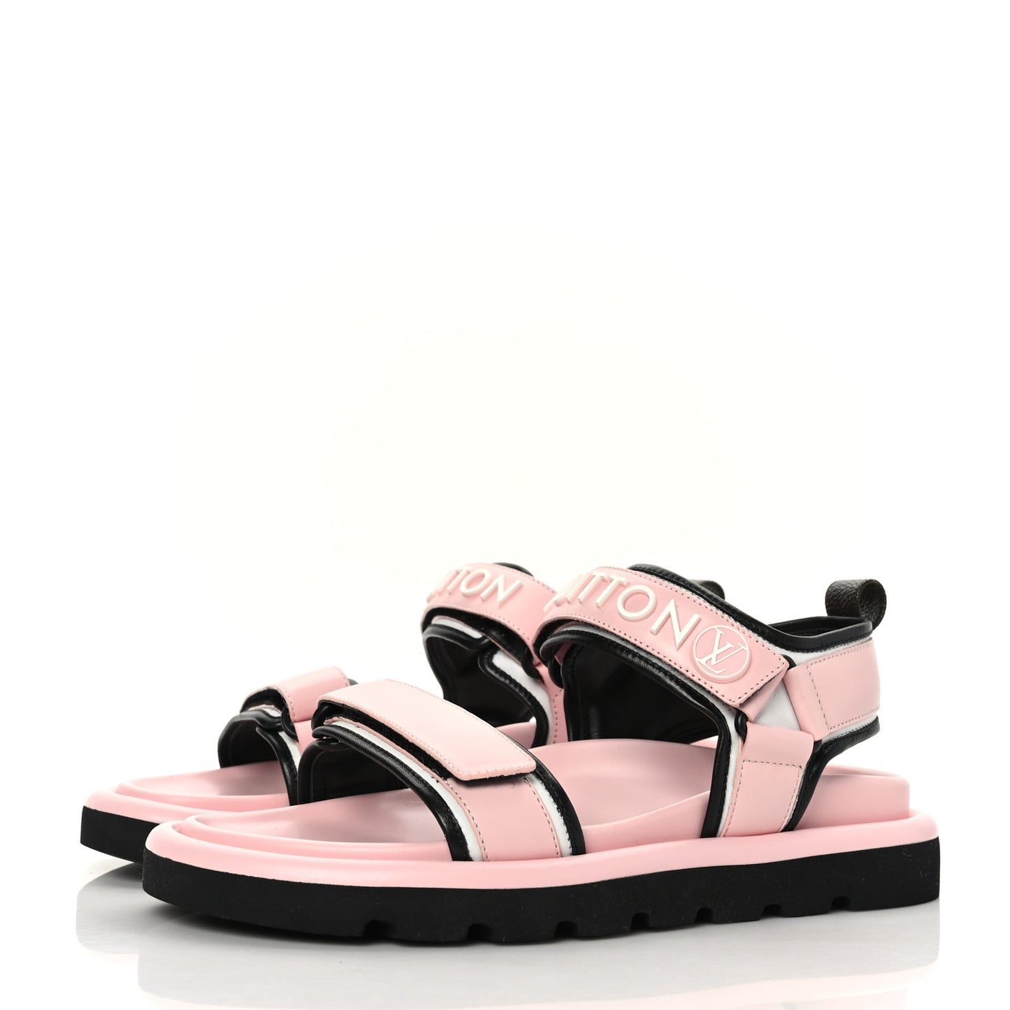 Calfskin Pool Pillow Flat Comfort Sandals 40 Rose Clair Pink