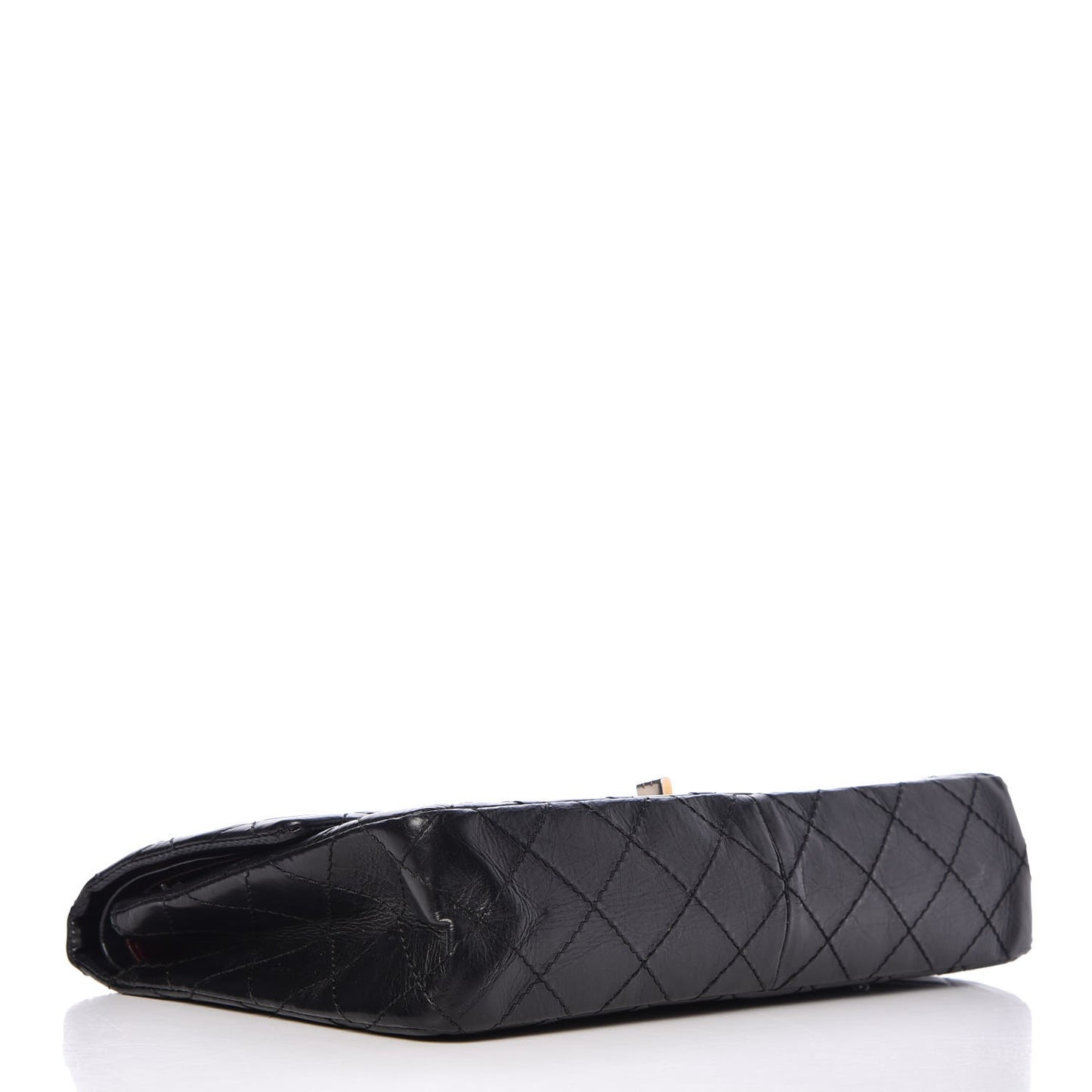 Aged Calfskin Quilted 2.55 Reissue 226 Flap Black