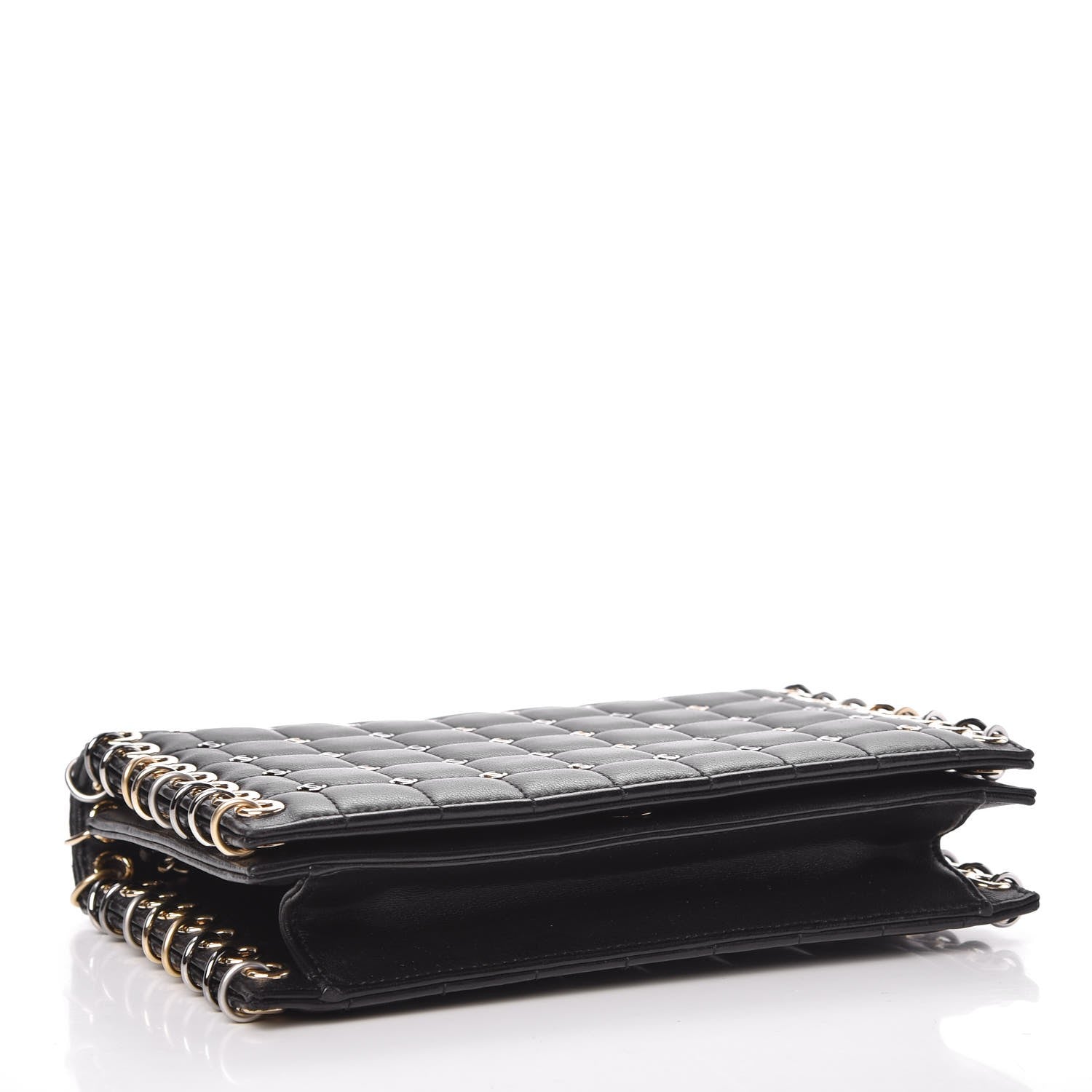 Chanel Lambskin Square Quilted CC Flap Black 4 of 9
