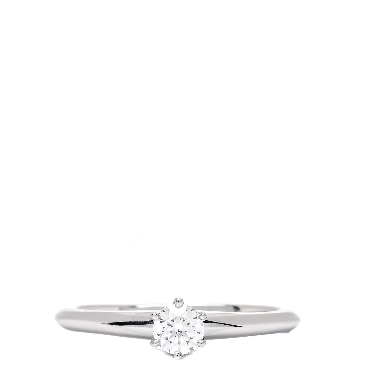 Tiffany Platinum Diamond .25ct Solitaire Engagement Ring 52 6 1 of 7
