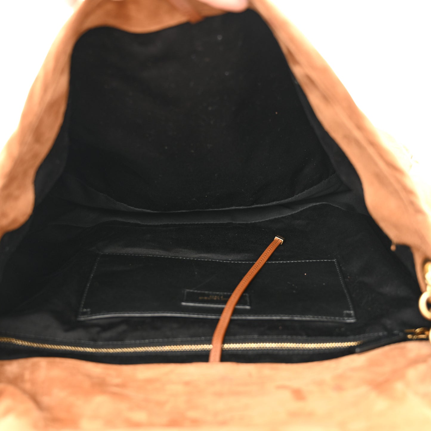 Suede Matelasse Monogram Large Jamie 4.3 Snuff