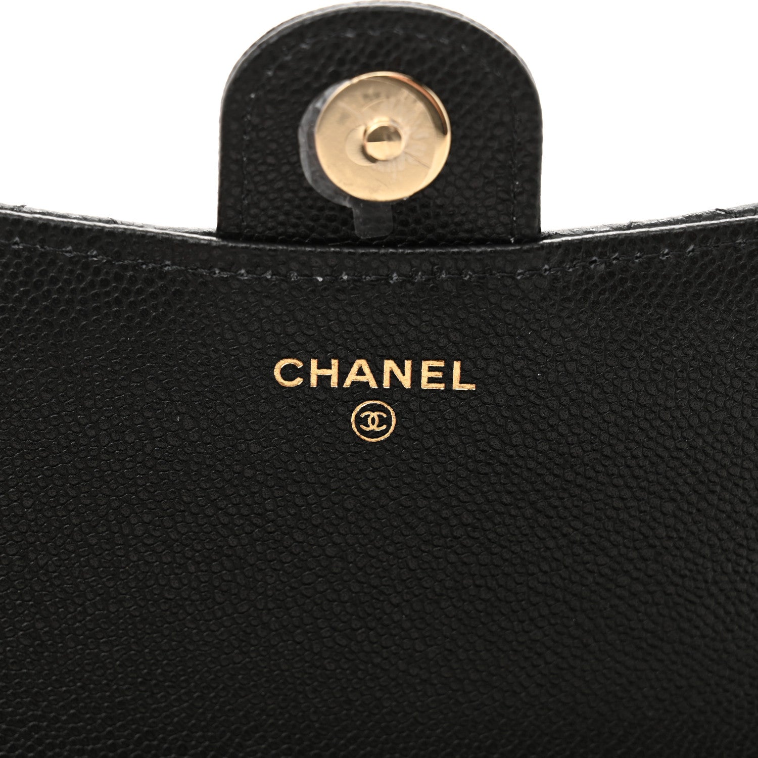 Chanel Caviar Quilted Compact Wallet On Chain WOC Black 7 of 13