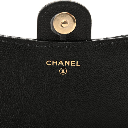 Chanel Caviar Quilted Compact Wallet On Chain WOC Black 7 of 13
