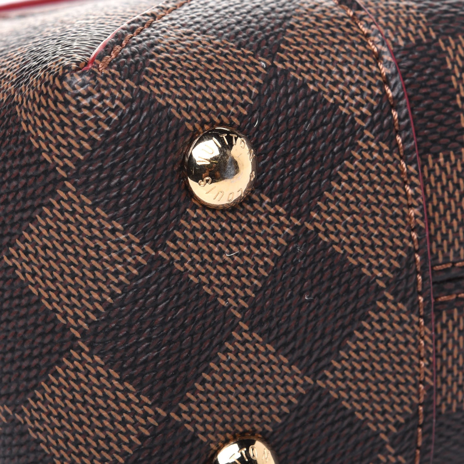 Louis Vuitton Damier Ebene Caissa Clutch Cherry 15 of 17