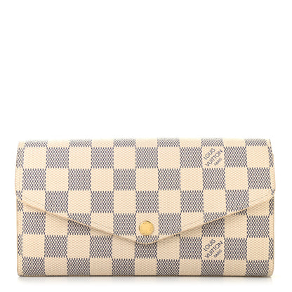 Louis Vuitton Damier Azur Sarah Wallet NM 1 of 7