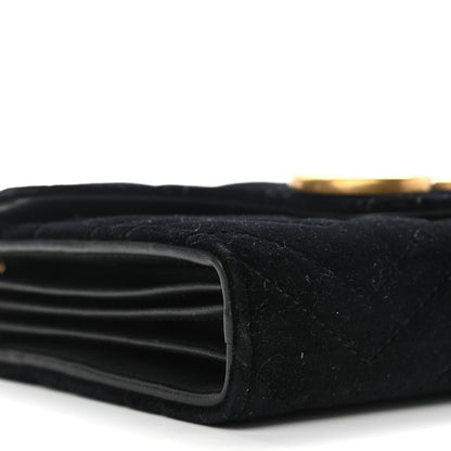 Gucci Velvet Matelasse GG Marmont Chain Wallet Black 9 of 14