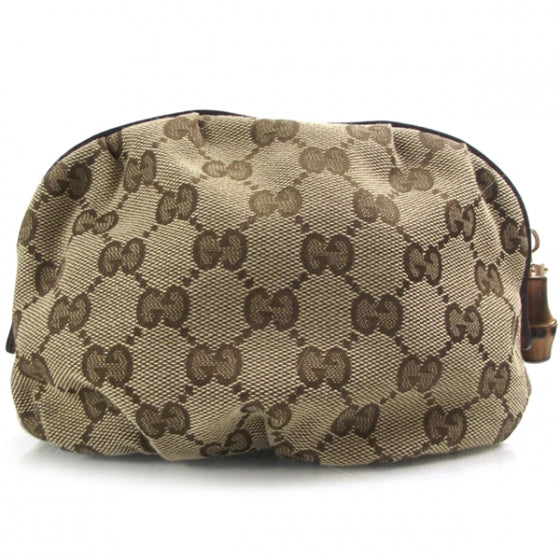 Monogram Bamboo Cosmetic Case