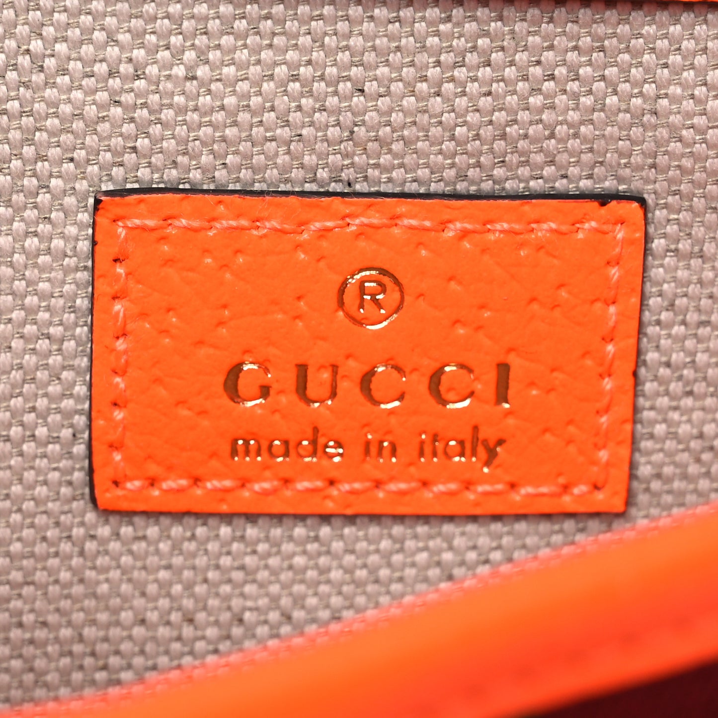 GG Supreme Monogram Web Small Ophidia Belt Bag Orange
