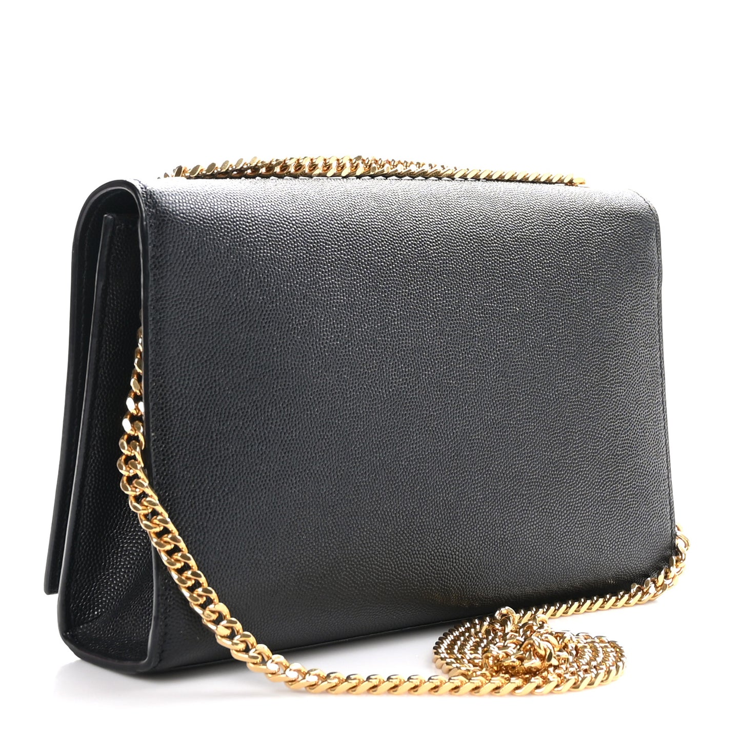 Grain De Poudre Medium Classic Monogram Kate Satchel Black