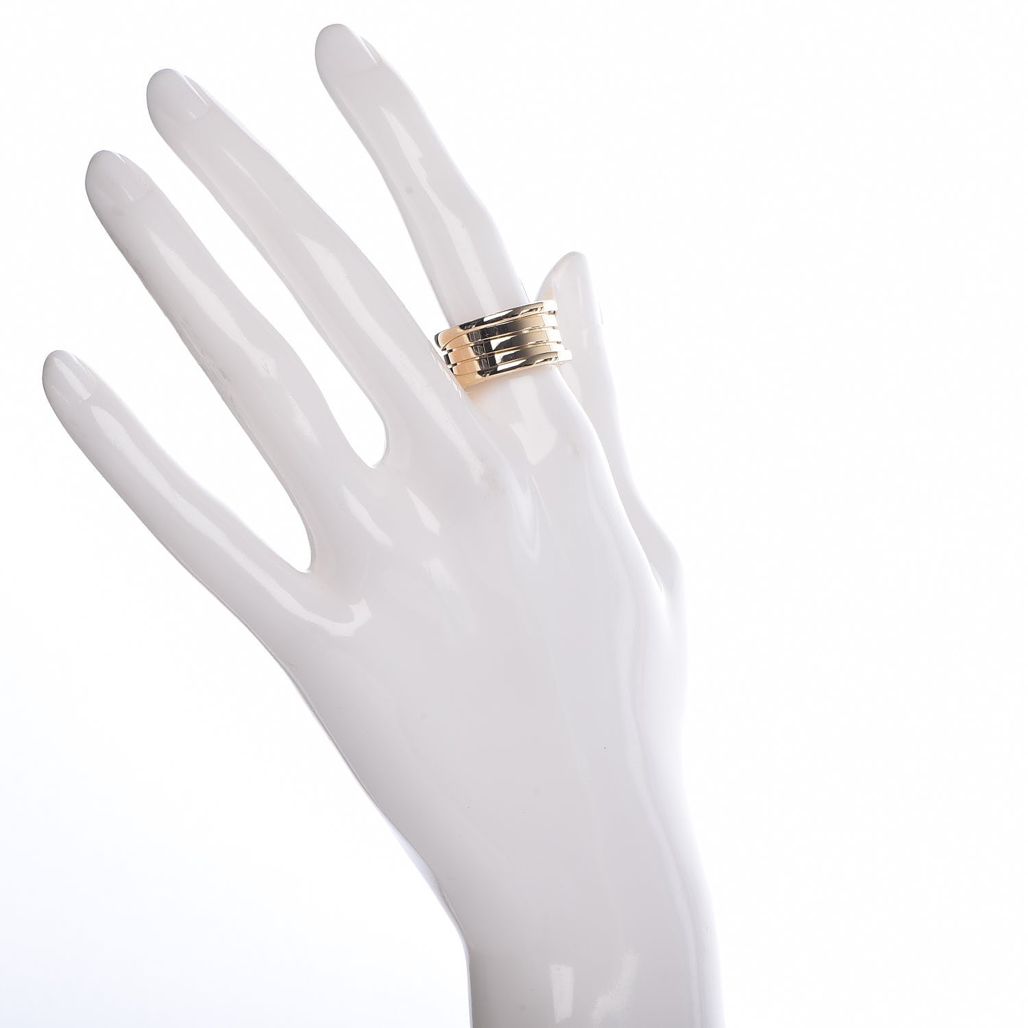 Bulgari 18K Yellow Gold B.Zero1 Four-Band Ring 54 6.75 2 of 6