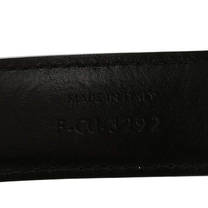 Celine Box Calfskin Medium 25mm Triomphe 75 30 Belt Black 6 of 9