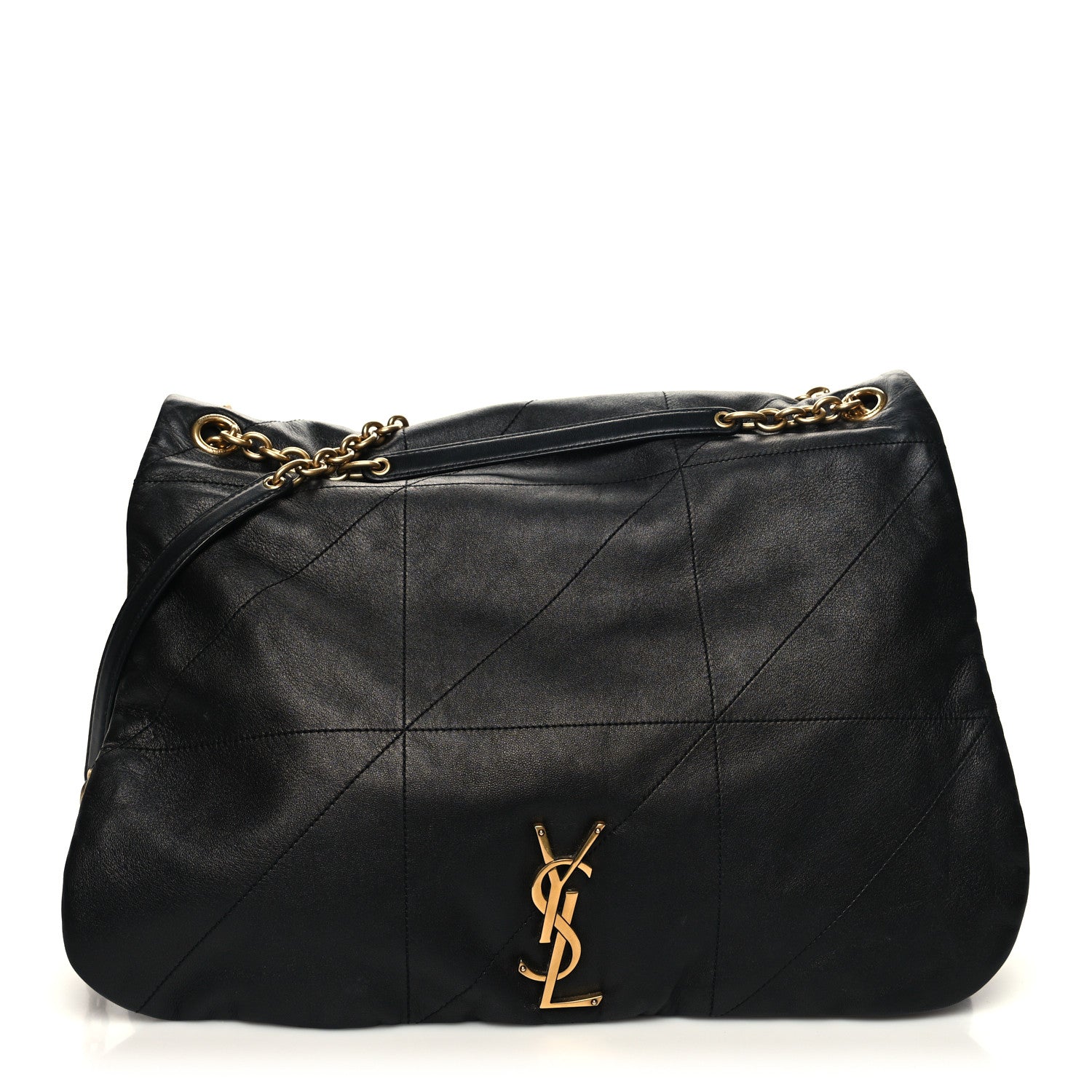 Saint Laurent Lambskin Matelasse Monogram Large Jamie 4.3 Black 1 of 10