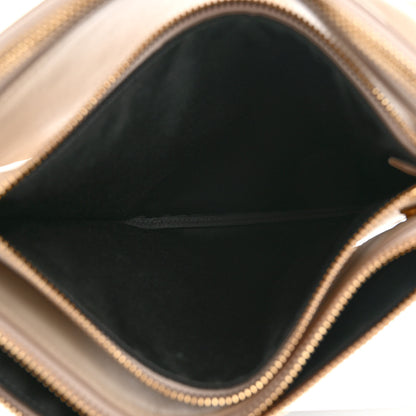 Celine Lambskin Large Trio Crossbody Bag Linen 6 of 14