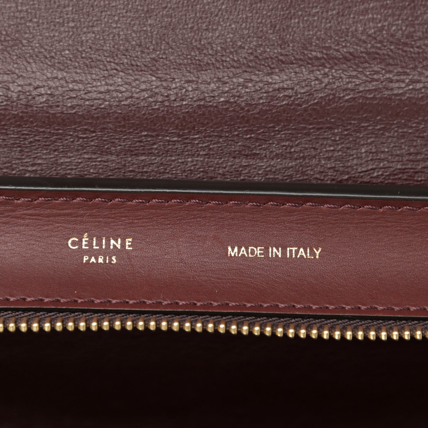 Smooth Calfskin Suede Medium Trapeze Burgundy